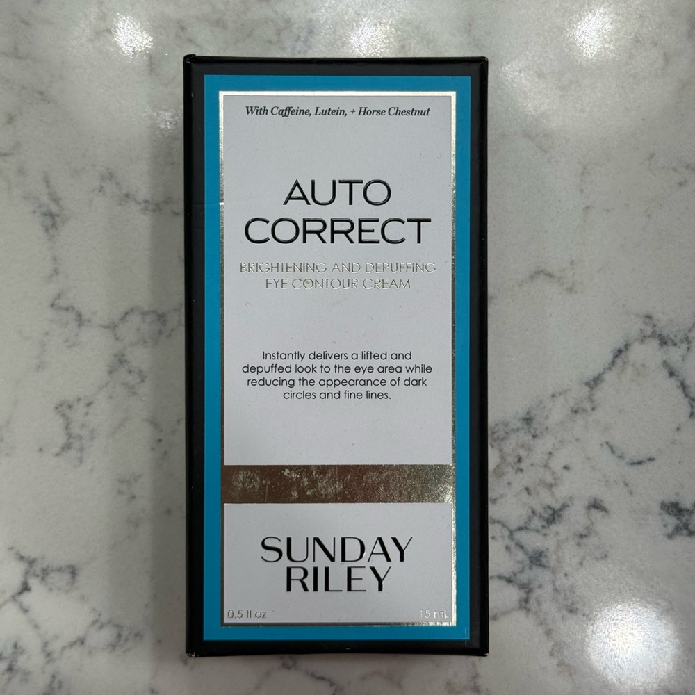 Sunday Riley Auto Correct Brightening + Depuffing Eye Cream for Dark Circles